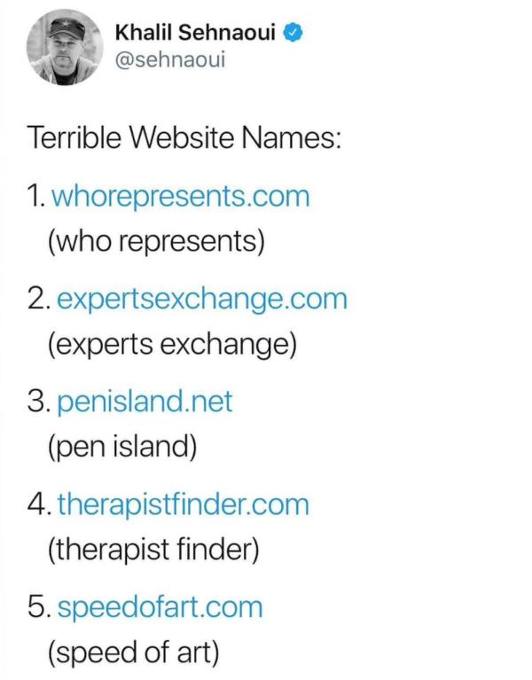 Terrible website names example